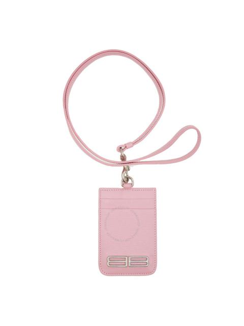 Balenciaga Candy Pink Gossip Card Holder With Strap