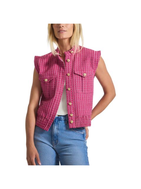 DEREK LAM 10 CROSBY Derek Lam 10 Crosby Namira Cotton Tweed Sleeveless Jacket