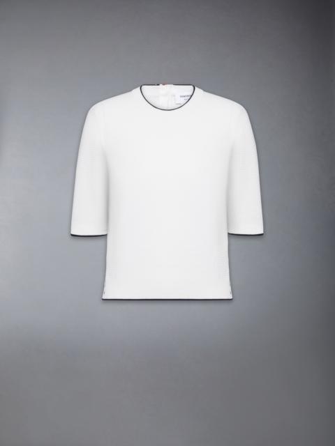 Thom Browne WOOL CREPE 4-BAR TEE