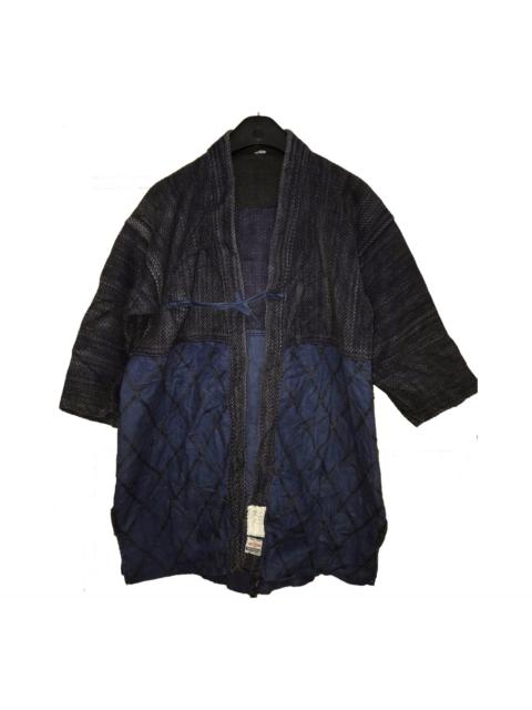 Other Designers Indigo - Vintage Shokodo Indigo Dyed Design Hanten