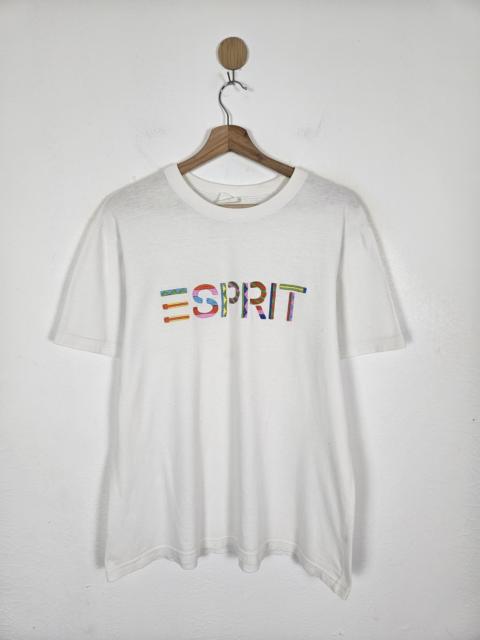 Other Designers Vintage Esprit Colorblock Wording shirt