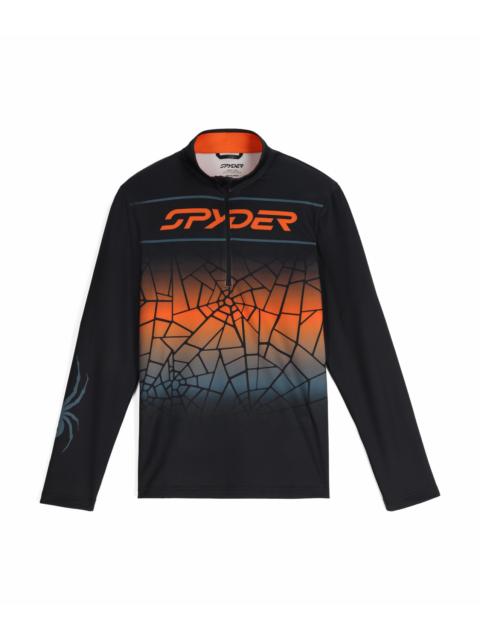 SPYDER Mens Podium Quarter Zip - Black