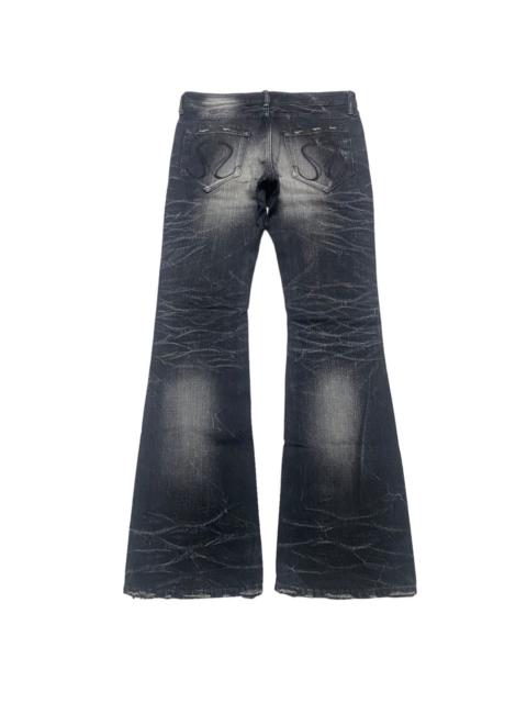 Other Designers If Six Was Nine - Civarize Black Whisker Denim Flare Jeans