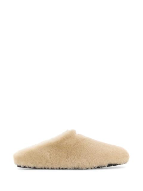 Prada Prada Women Sand Shearling Slippers