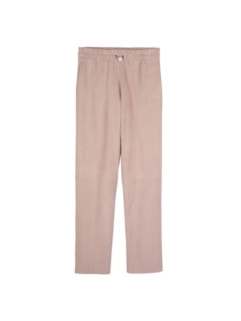 Longchamp Leather straight pants Pink - Leather