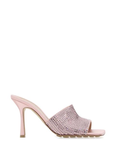 Bottega Veneta Bottega Veneta Women Pink Satin Stretch Mules