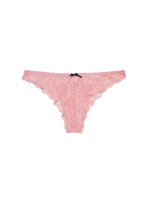 Fleur du Mal Bianca Lace Briefs pink