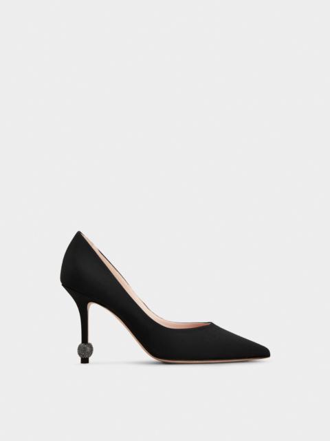 Jewel Heel Pumps in grosgrain