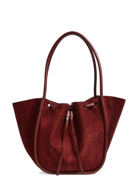 Proenza Schouler Proenza Schouler Large Ruched Suede Tote in Merlot at Nordstrom