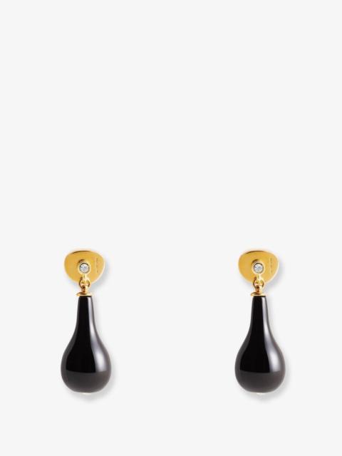 TOTEME Toteme Onyx Drops Brass Earrings