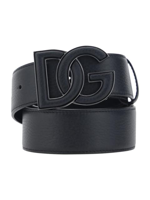 Calf Leather Belt With Buckle