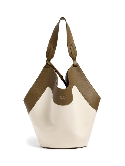 KHAITE Lotus Medium Canvas Tote Bag ivory