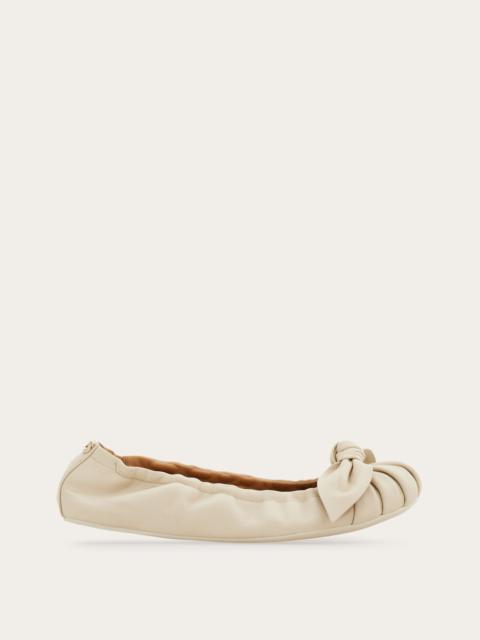 FERRAGAMO Bow embellished ballet flat