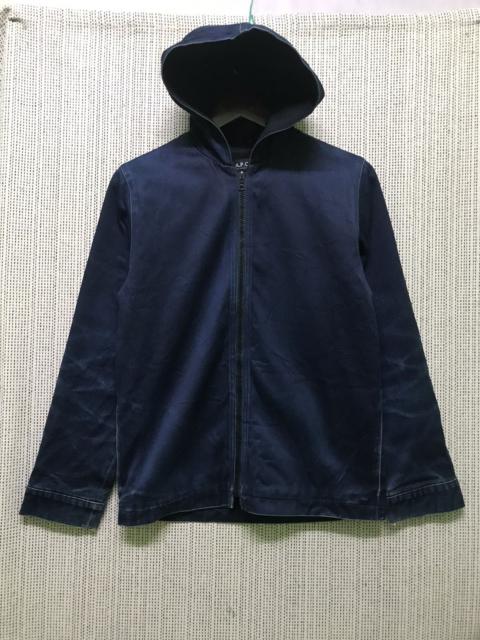 made in japan‼️vtg A.P.C RUE DE FLEURUS PARIS HOODIE
