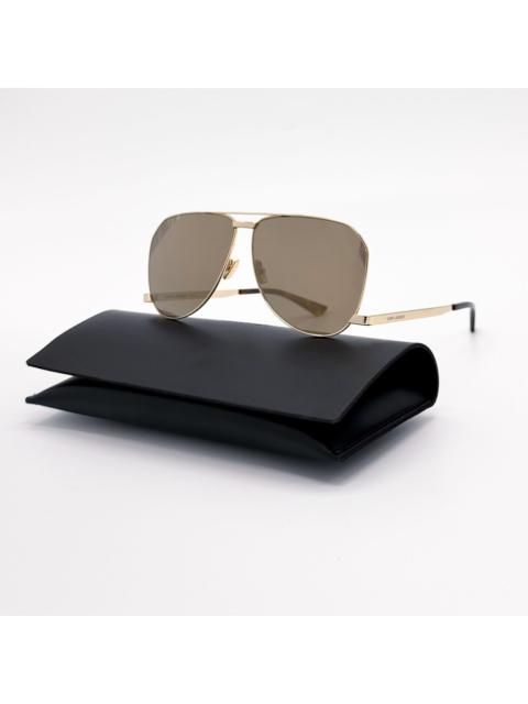 SAINT LAURENT New Saint Laurent Unisex Gold Aviator Sunglasses SL690 DUST