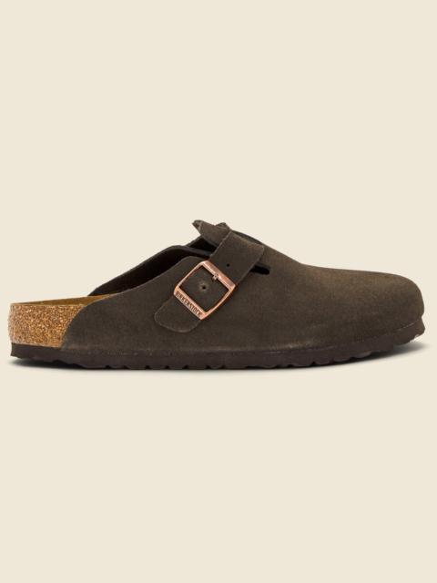 BIRKENSTOCK Boston Soft Footbed Clog - Mocha Suede