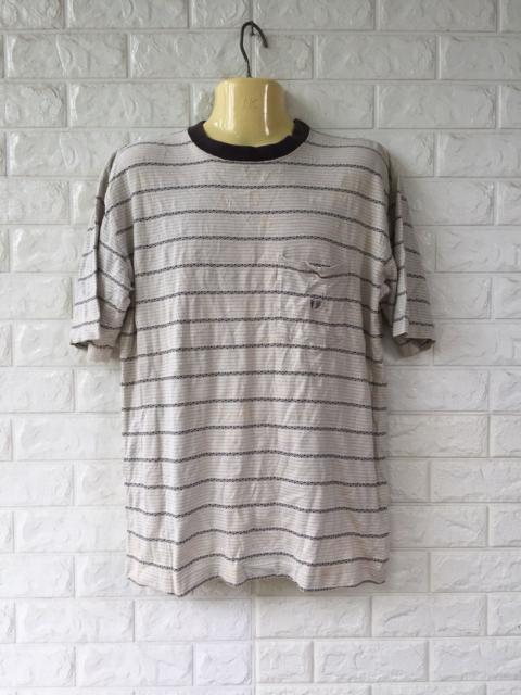 Other Designers Vintage HANG TEN Stripe T-Shirt Small Pocket And Small Logo