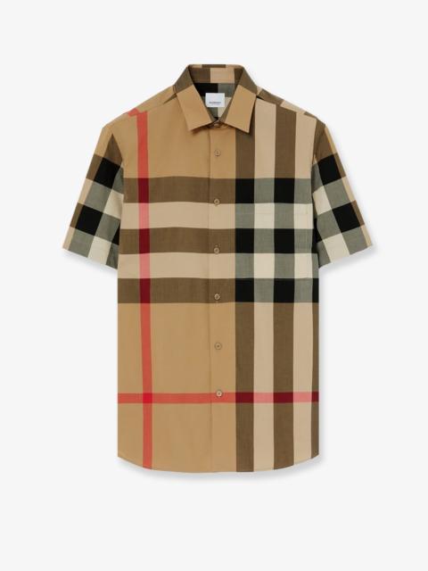 Burberry Burberry Cotton Shirt With Check Print
