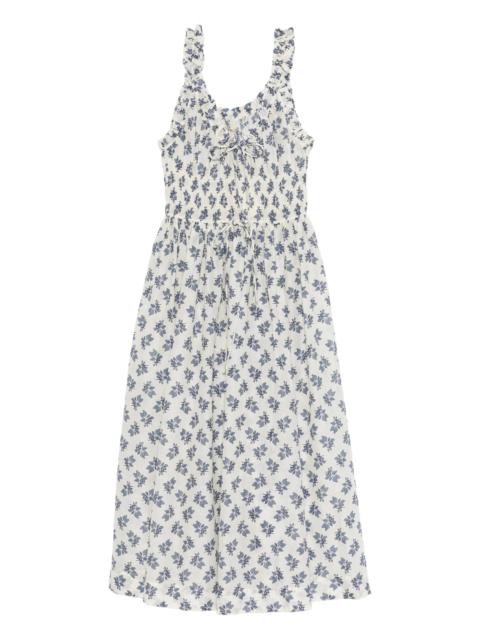DÔEN flower print scoop neck dress