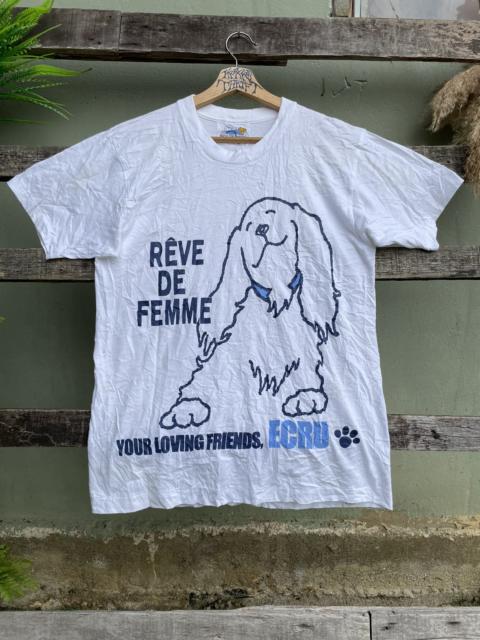Other Designers Vintage - Vintage Reve De Femme Dog Mirror Logo Tees 90s