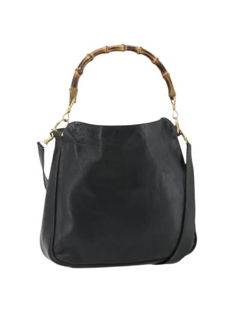 GUCCI Bamboo leather handbag