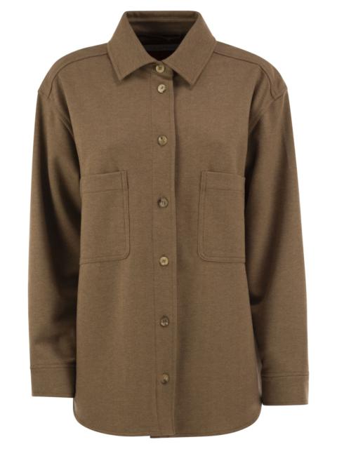 Max Mara Max Mara Women Mxmladino - Camel And Virgin Wool Overshirt