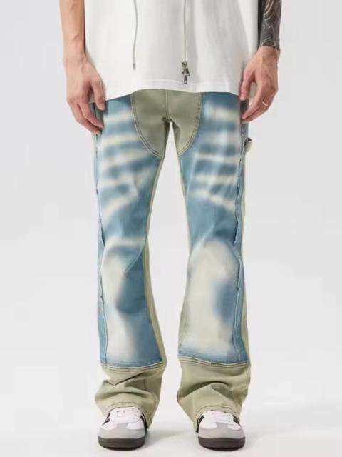 Other Designers Jean - TIE Dye Distressed Denim Pant