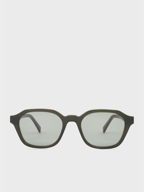 Paul Smith Transparent Dark Green 'Mayton' Sunglasses