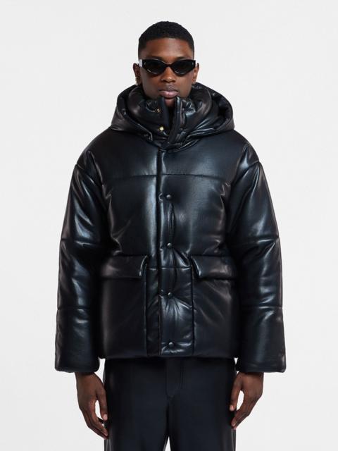 Nanushka Okobor™ Alt-Leather Hooded Puffer