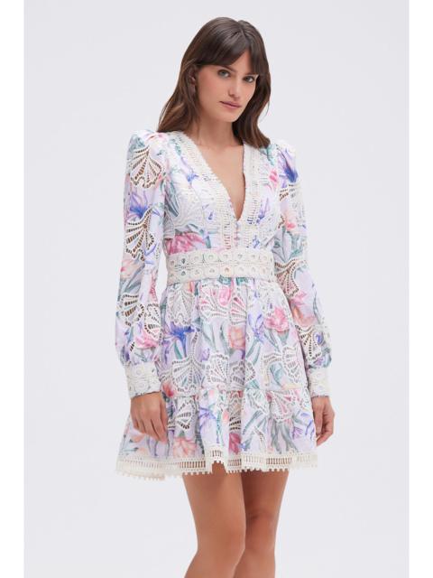 PatBO AMARYLLIS EMBROIDERED MINI DRESS