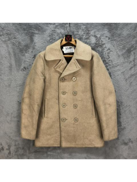 Other Designers Vintage - SCHOTT US 740N PEA JACKET DOUBLE BREATED COAT #6456-68