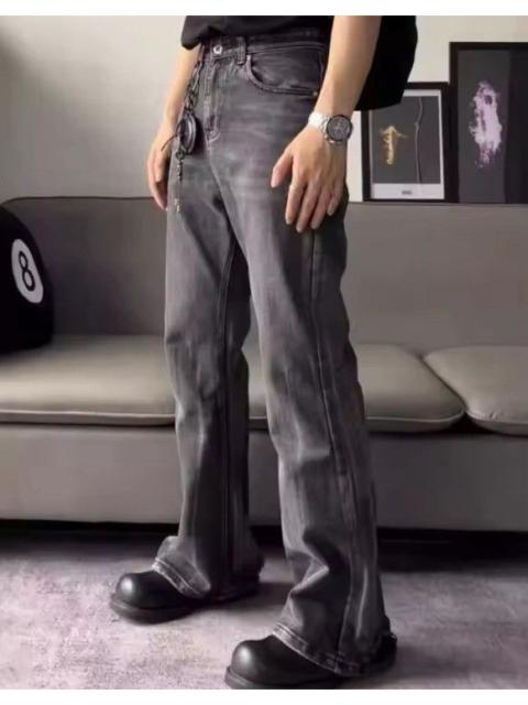 Distressed Denim - Washed Denim Jeans