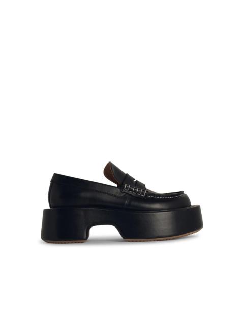 Other Designers Jw Anderson 'Platform' Black Leather Loafers Women