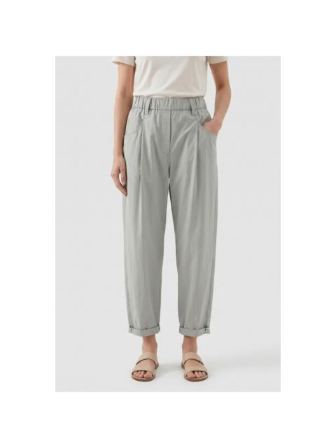 Brunello Cucinelli Brunello Cucinelli Wolight Grey Relaxed Trousers
