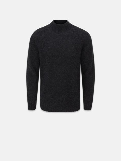 GLOVERALL Men's Windsor Lambswool Jumper Charcoal