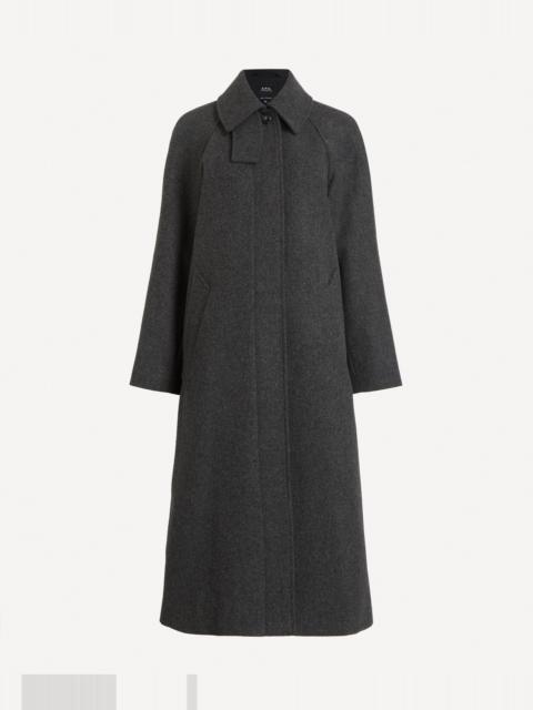 A.P.C. Charcoal Wool Coat