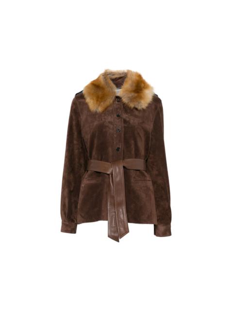 SAINT LAURENT Saint Laurent Brown Jackets - Leather Jackets Women