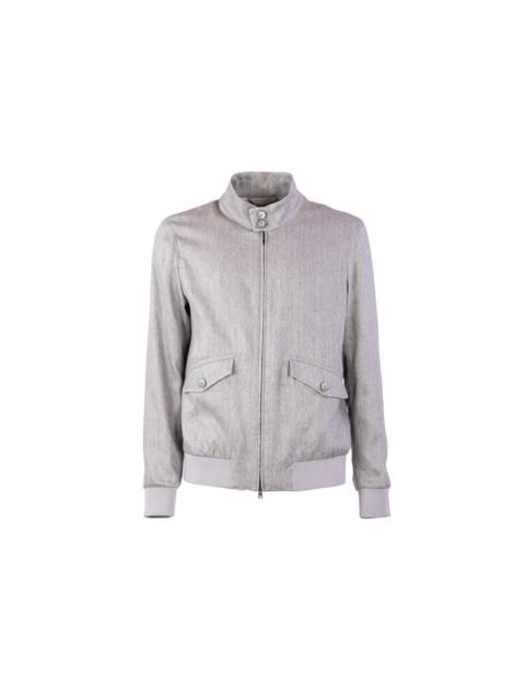 Herno Herno Linen Bomber Jacket Men