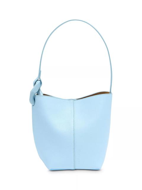 Corner Small Leather Bucket Bag
