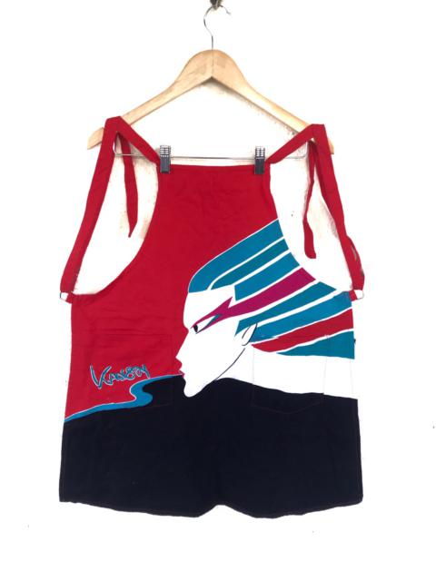 Other Designers Kansai Yamamoto - Vintage Kansai Yamamoto KANSAI EYE Face Logo Fullprint Apron