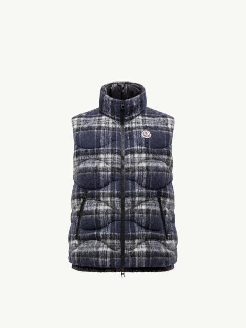 Moncler Sfakia Geometric-Quilted Wool Down Vest