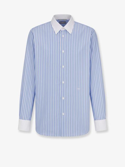 Dior Dior Cotton Shirt With Dior Embroidery