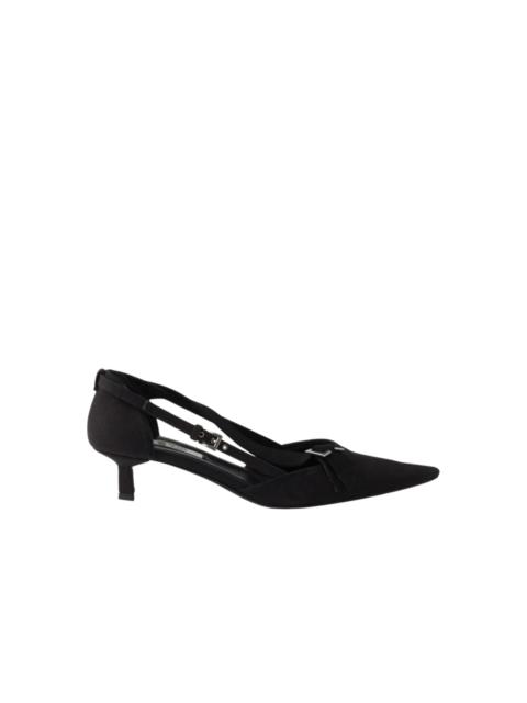 Prada Cotton Pumps With Buckled Straps (Copy)