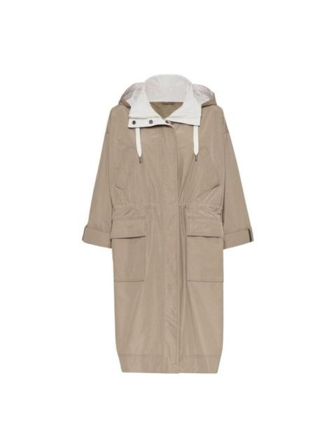 Brunello Cucinelli Brunello Cucinelli Wolight Beige Hooded Parka