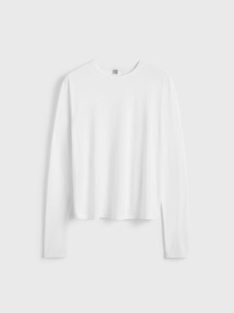 TOTEME Classic long-sleeve tee white