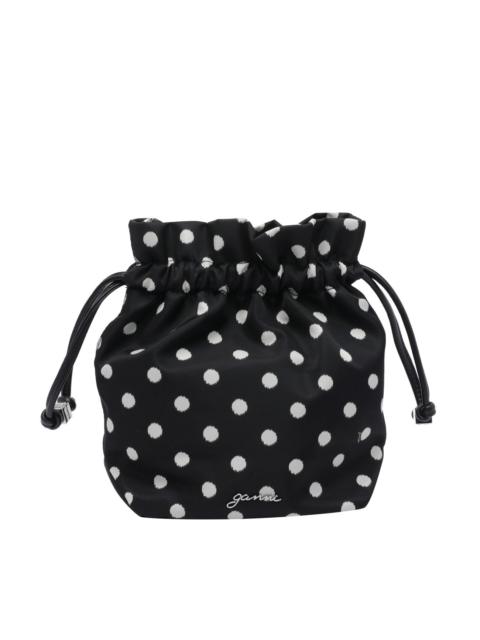 GANNI Ganni Women Printed Bou Bucket Pouch With Dots
