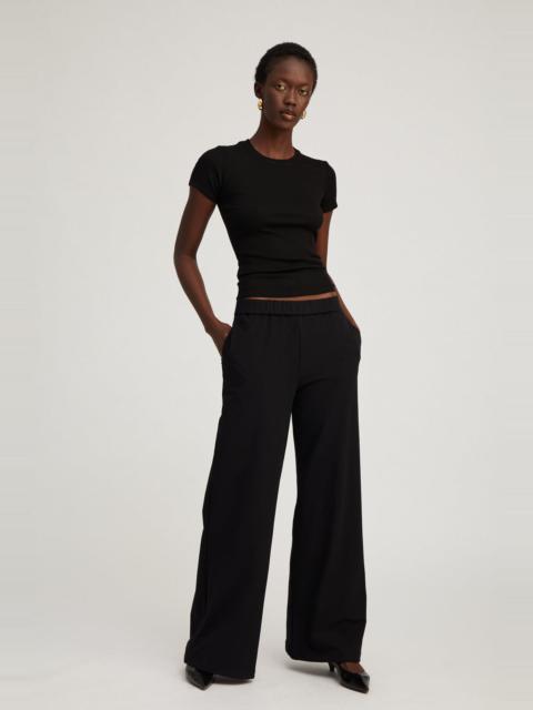 SPRWMN BLACK CITY WIDE LEG PANTS