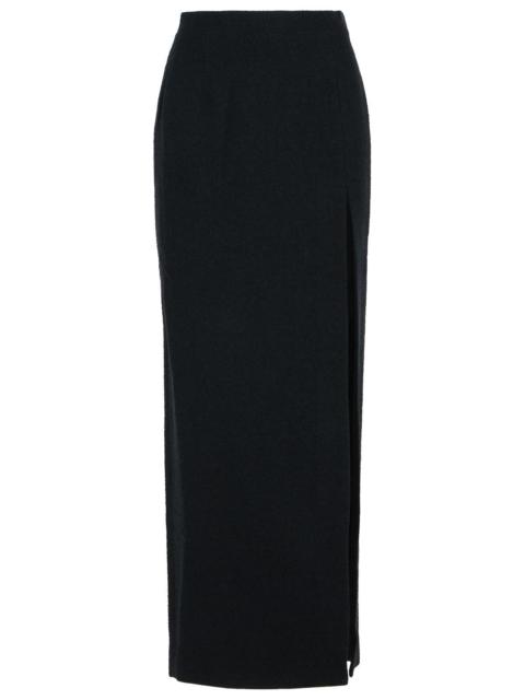 Alessandra Rich Alessandra Rich Long Skirt Black Virgin Wool Blend