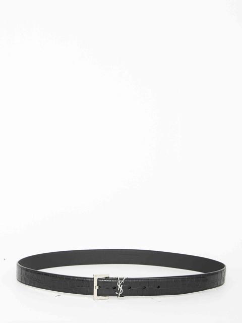SAINT LAURENT Saint Laurent Men Monogram Belt