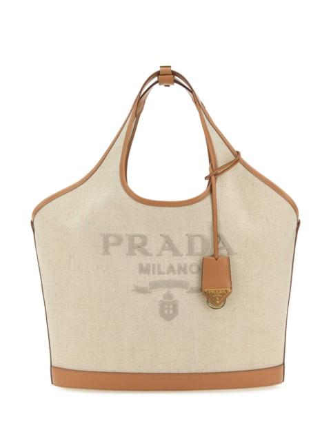 Prada Prada Women Sand Canvas Handbag